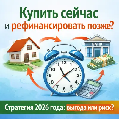 Купить сейчас и рефинансировать позже: рабочая стратегия 2026 года или риск?