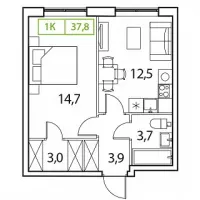 Московская область, Солнечногорский район, д. Рузино, мкр. Кутузовский, корпус 2Б