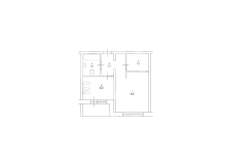 Продажа, 1 к. квартира, рабочий поселок Андреевка, Староандреевская, д. 43, к. 1