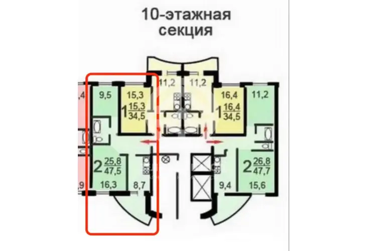 Аренда, 2 к. квартира, Зеленоград, к. 331