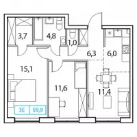 Московская область, Солнечногорский район, д. Рузино, мкр. Кутузовский, корпус 2А