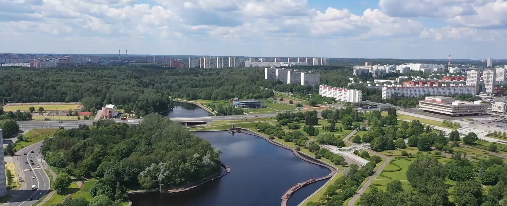 Зеленоград вид сверху