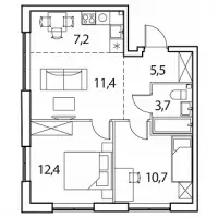 Московская область, Солнечногорский район, д. Рузино, мкр. Кутузовский, корпус 1А