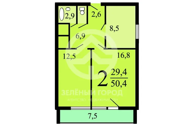 Продажа, 2 к. квартира, Зеленоград, к. 1006