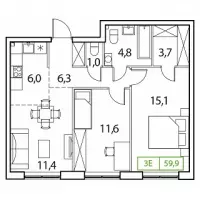 Московская область, Солнечногорский район, д. Рузино, мкр. Кутузовский, корпус 2Б