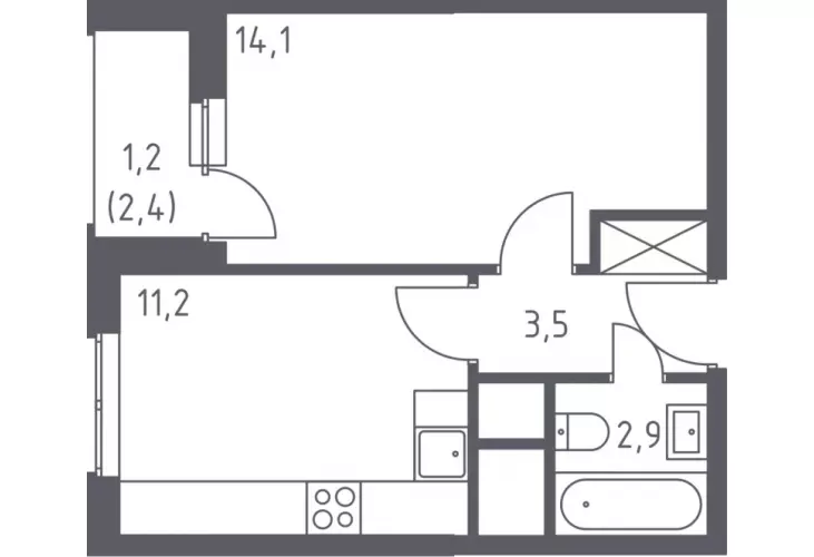 Продажа, 1 к. квартира, деревня Раздоры, Липовой Рощи, к. 8