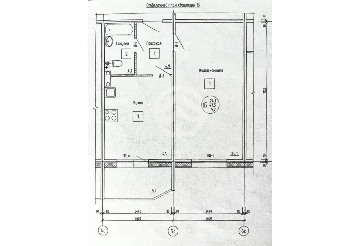 Продажа, 1 к. квартира, деревня Голубое, д. 16, к. 1